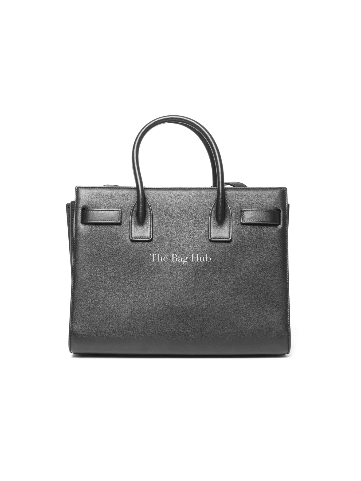 Saint Laurent Black Leather Baby Sac De Jour Handbag
