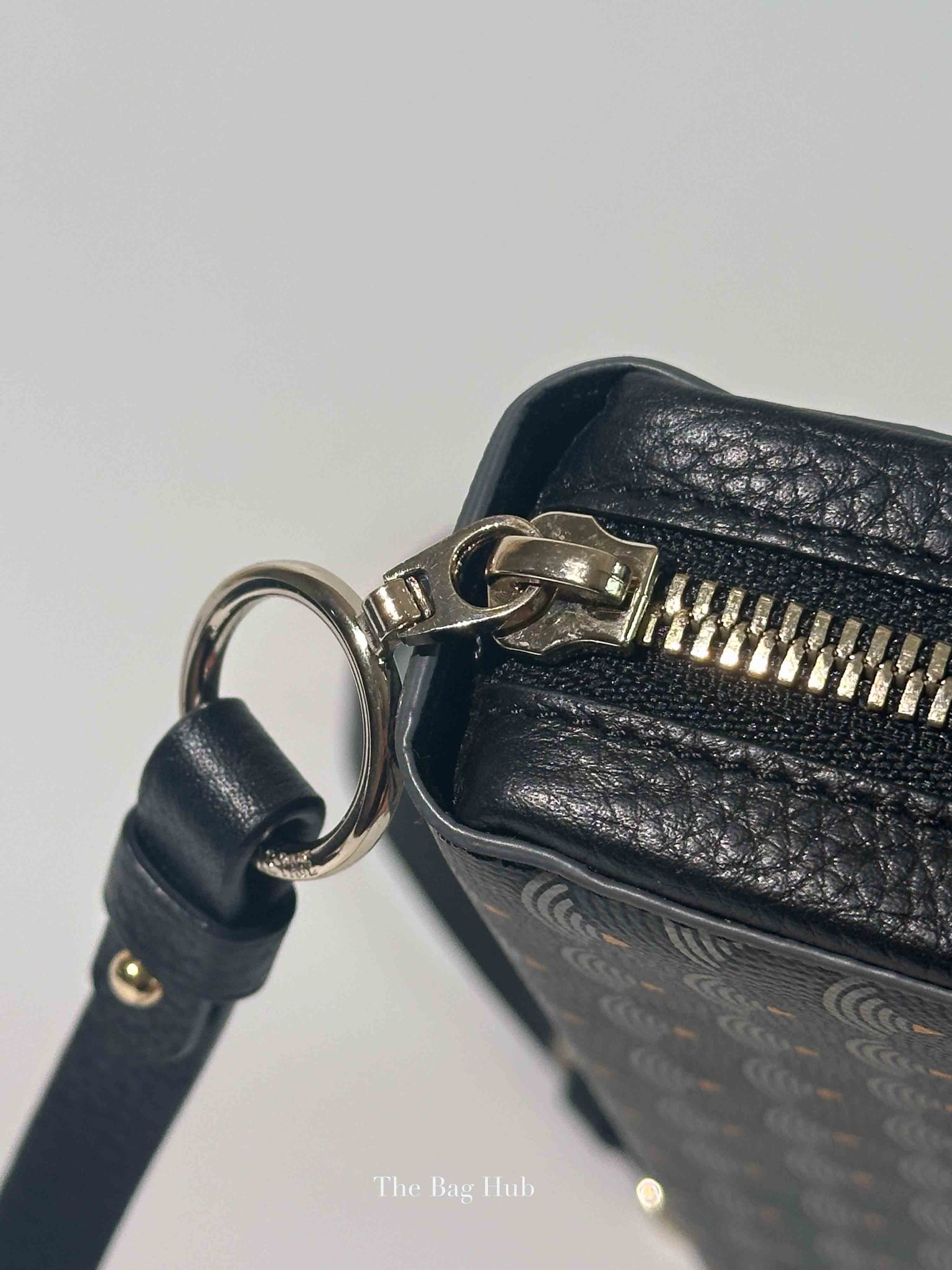 Faure Le Page Black Canvas Chasse Gardée Wallet With Strap