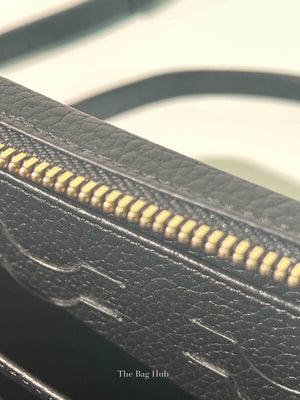 Faure Le Page Black Canvas Chasse Gardée Wallet With Strap