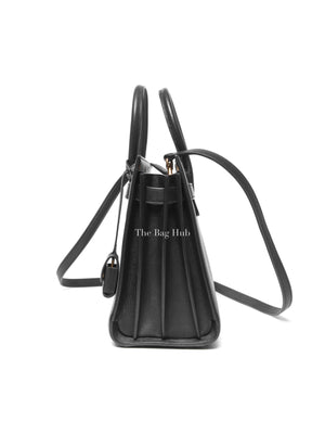 Saint Laurent Black Leather Baby Sac De Jour Handbag
