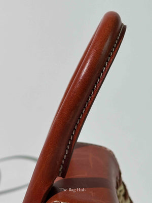 Jacquemus Brown Raffia/Calfskin Le Chiquito Osier Bag