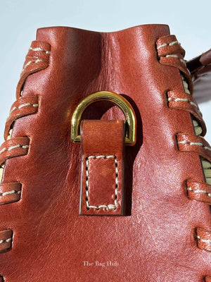Jacquemus Brown Raffia/Calfskin Le Chiquito Osier Bag