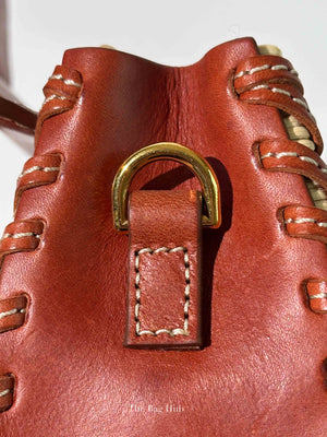 Jacquemus Brown Raffia/Calfskin Le Chiquito Osier Bag