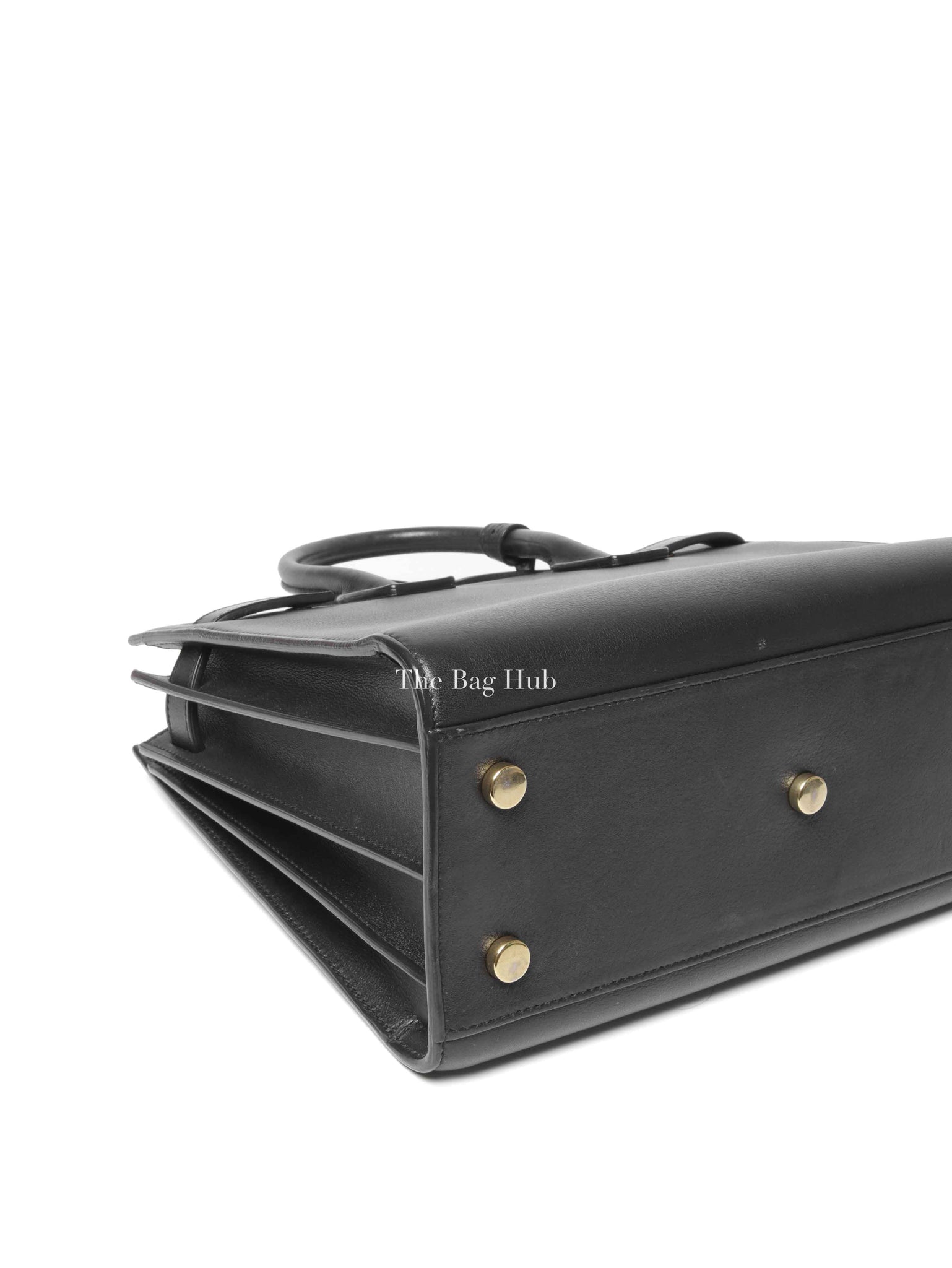 Saint Laurent Black Leather Baby Sac De Jour Handbag