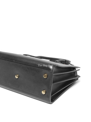Saint Laurent Black Leather Baby Sac De Jour Handbag