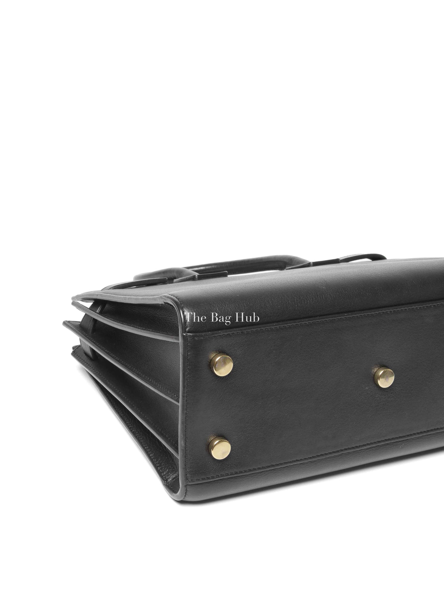 Saint Laurent Black Leather Baby Sac De Jour Handbag