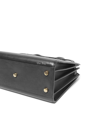 Saint Laurent Black Leather Baby Sac De Jour Handbag