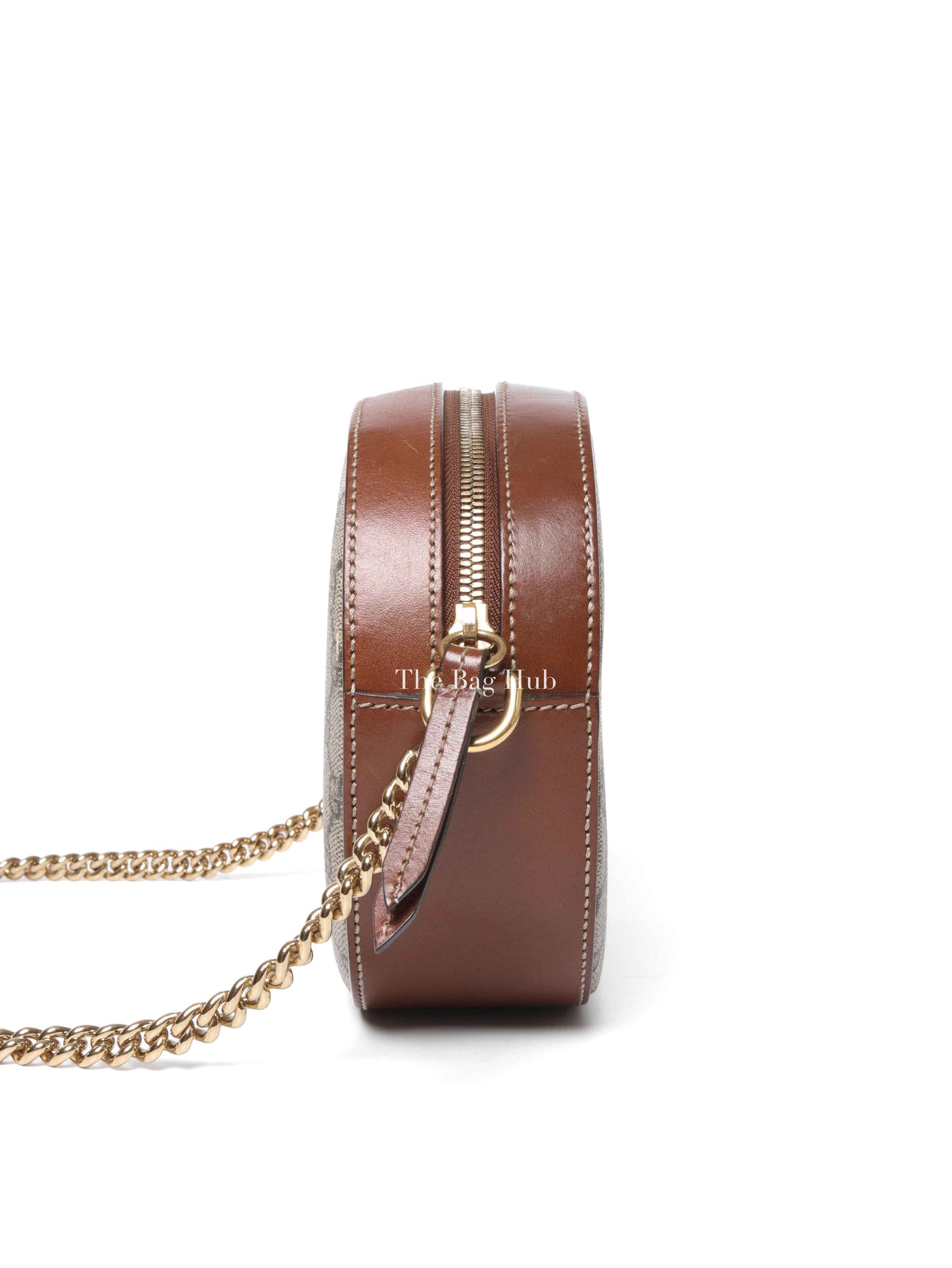 Gucci Brown Canvas GG Supreme Mini Chain Bag