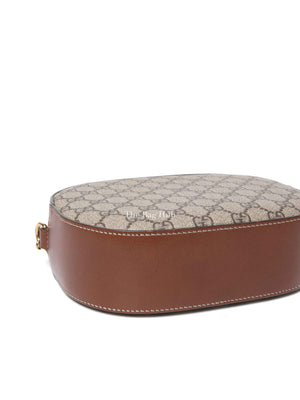 Gucci Brown Canvas GG Supreme Mini Chain Bag