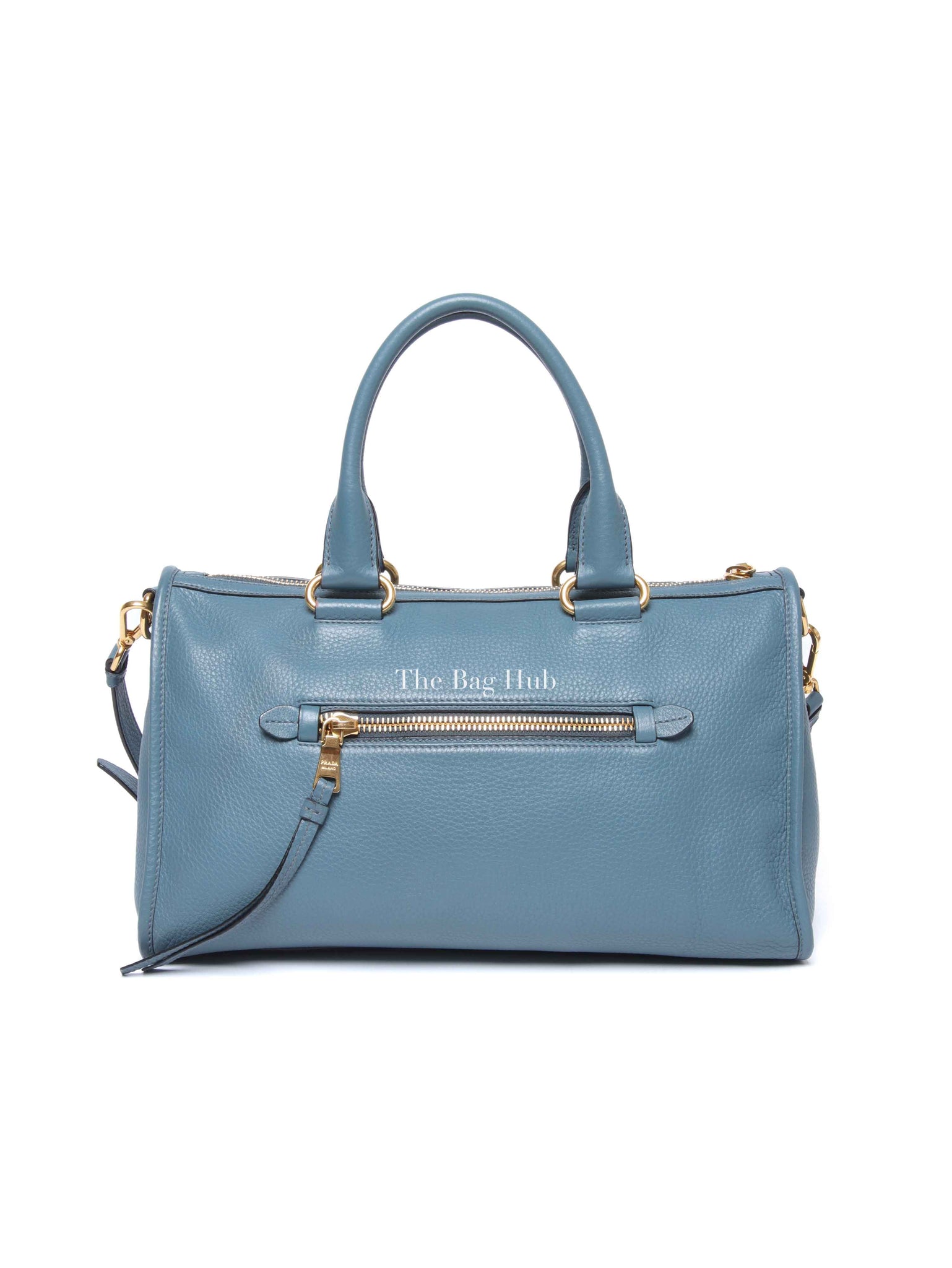 Prada Marine Vitello Daino Bauletto Crossbody Bag