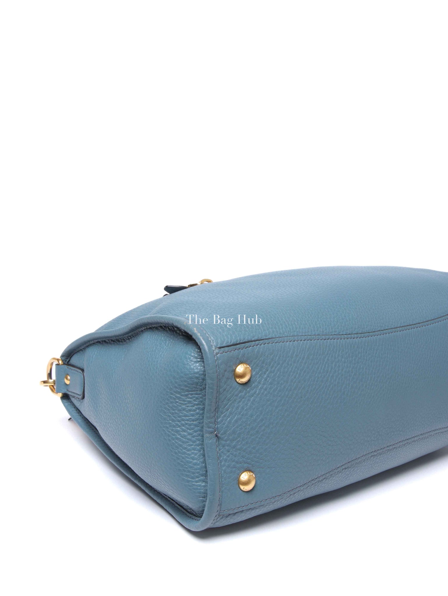 Prada Marine Vitello Daino Bauletto Crossbody Bag