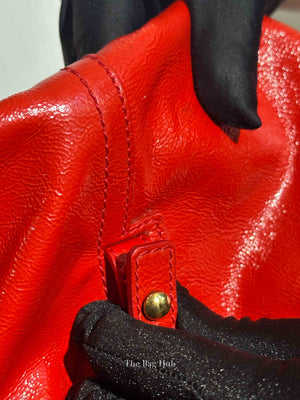 Yves Saint Laurent Red Patent Easy Y Bag