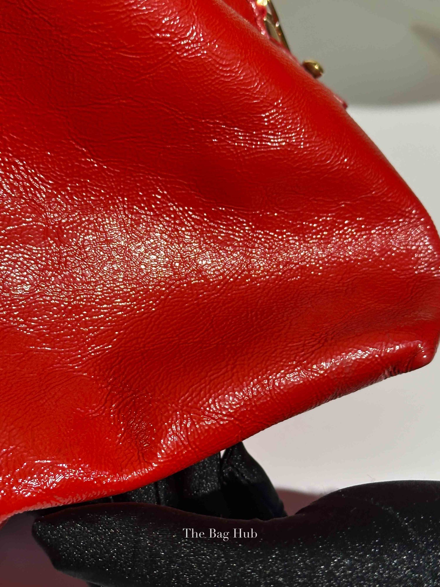 Yves Saint Laurent Red Patent Easy Y Bag