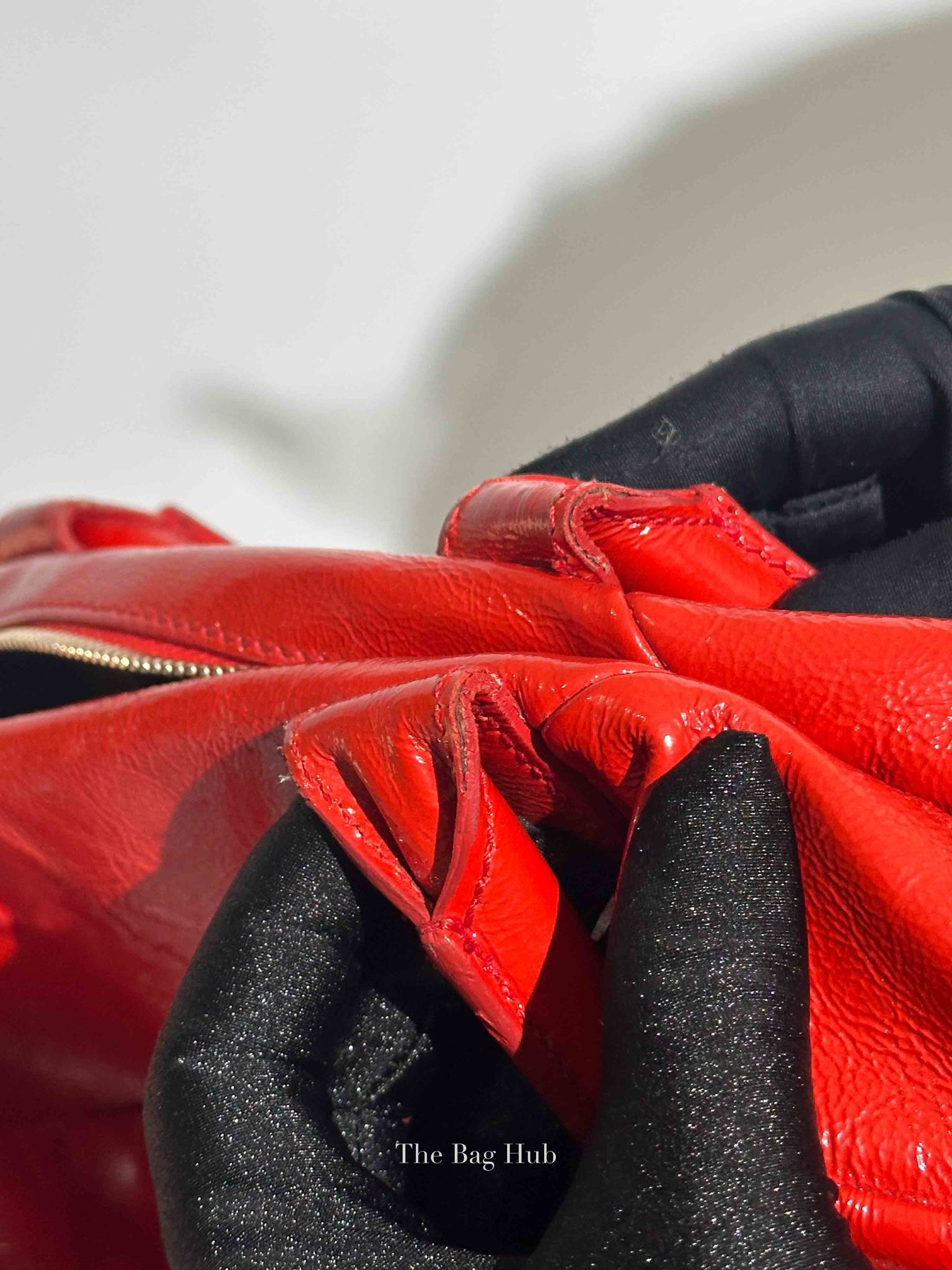 Yves Saint Laurent Red Patent Easy Y Bag