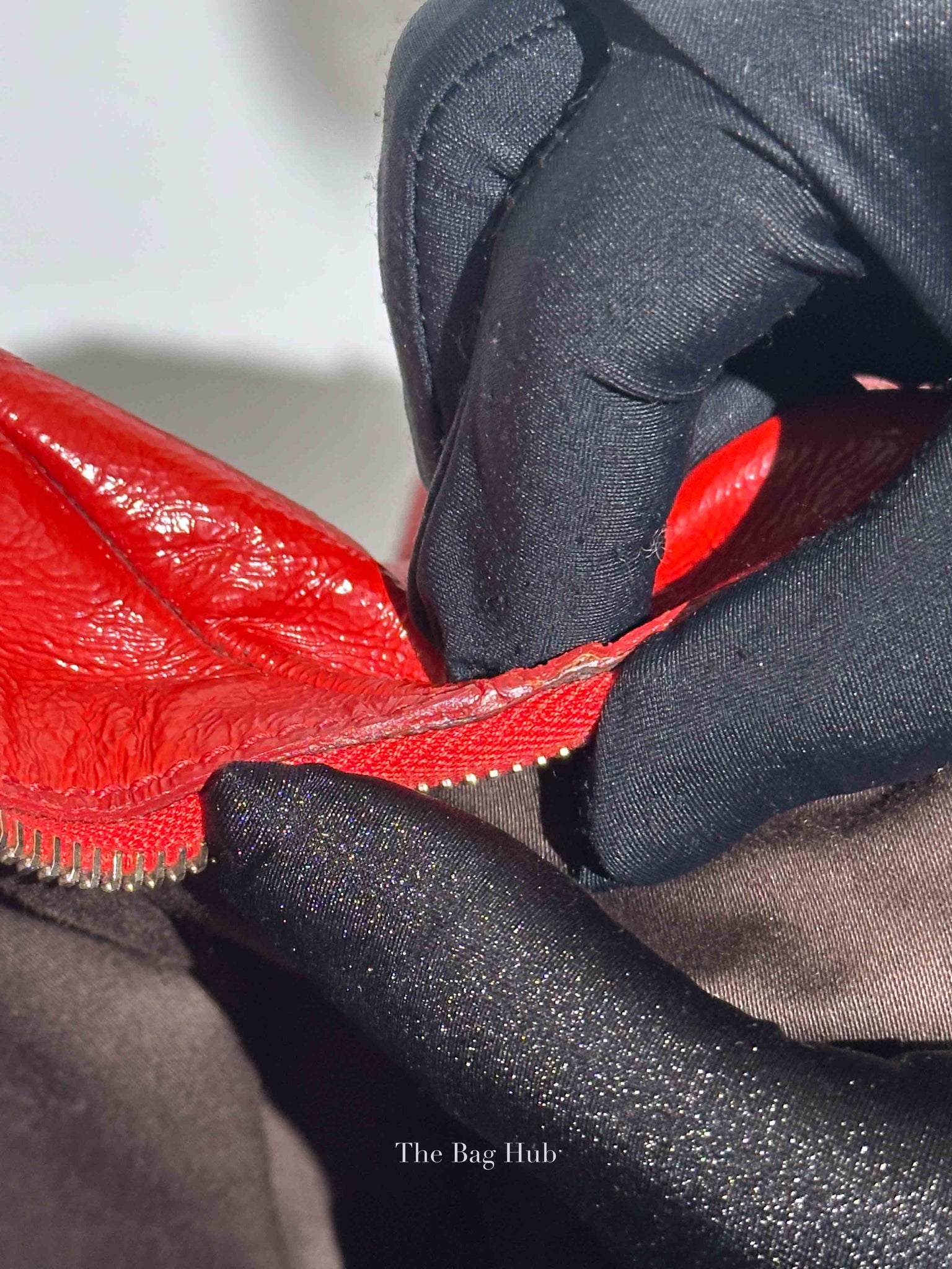Yves Saint Laurent Red Patent Easy Y Bag