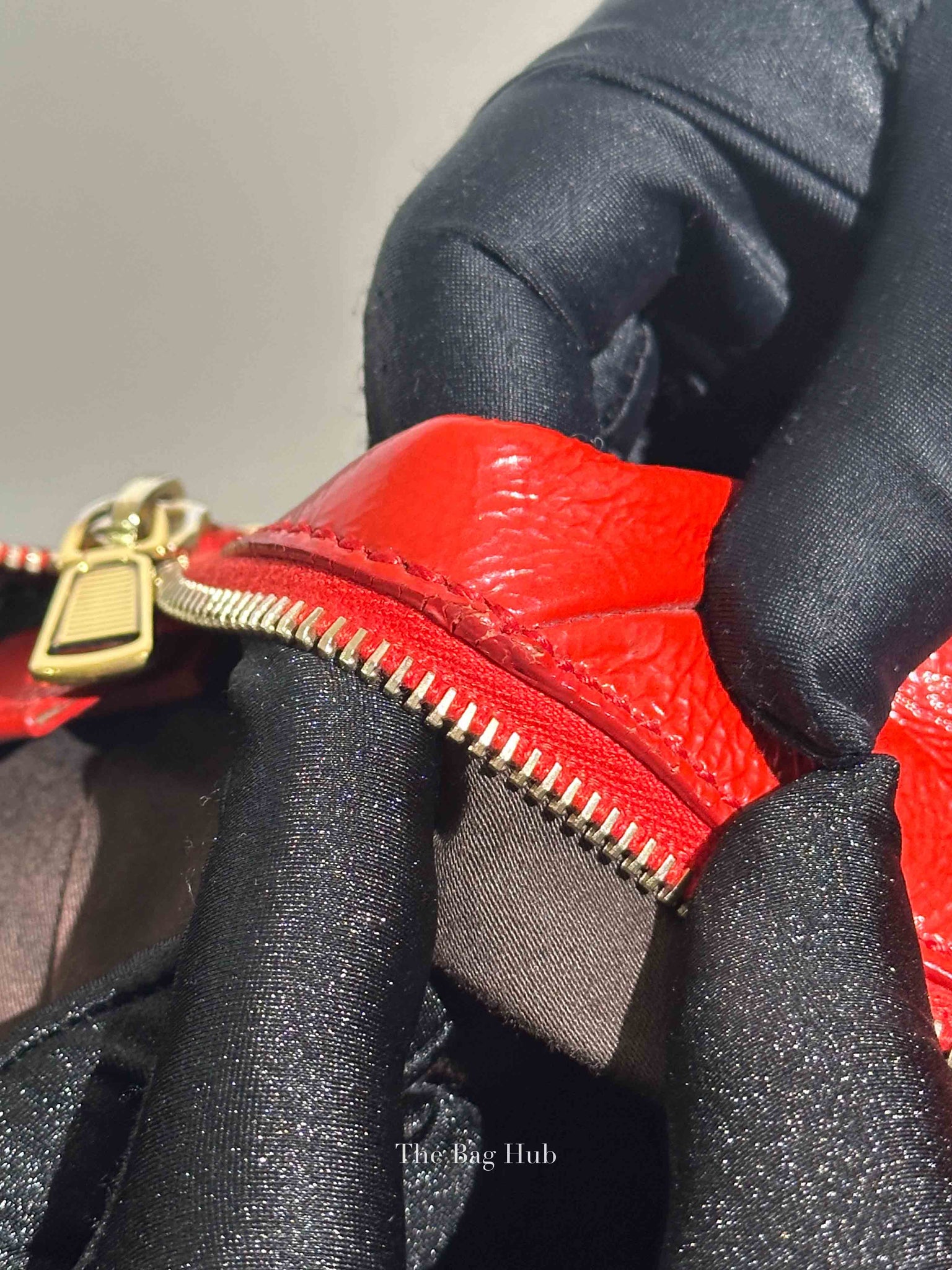 Yves Saint Laurent Red Patent Easy Y Bag