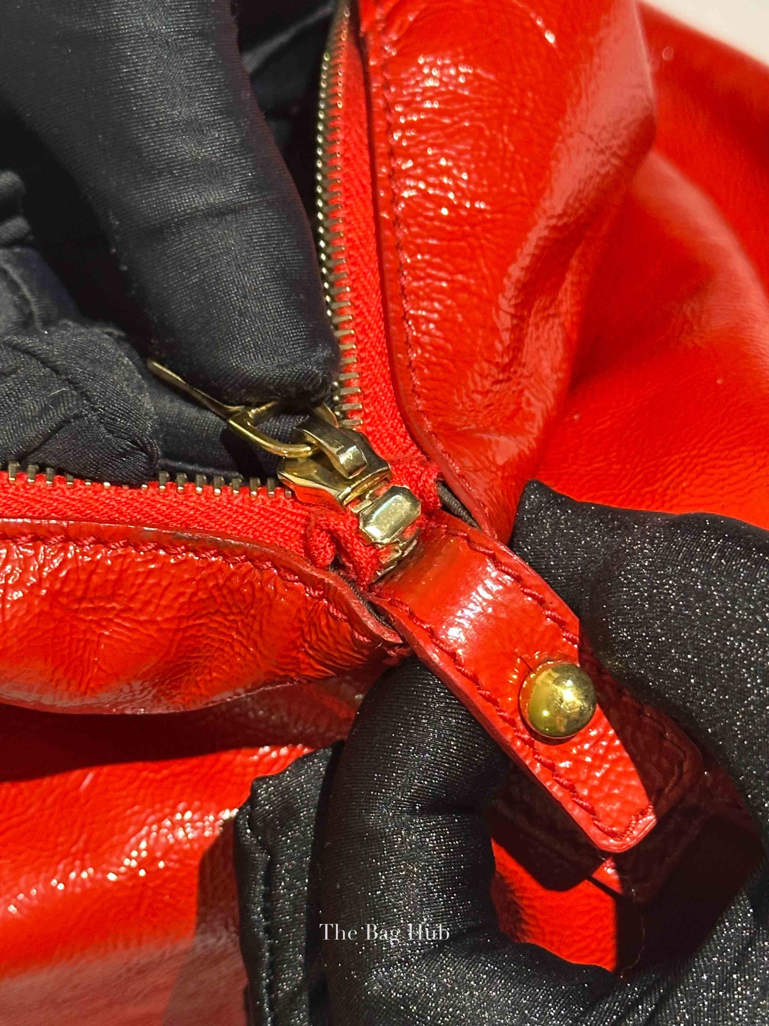 Yves Saint Laurent Red Patent Easy Y Bag