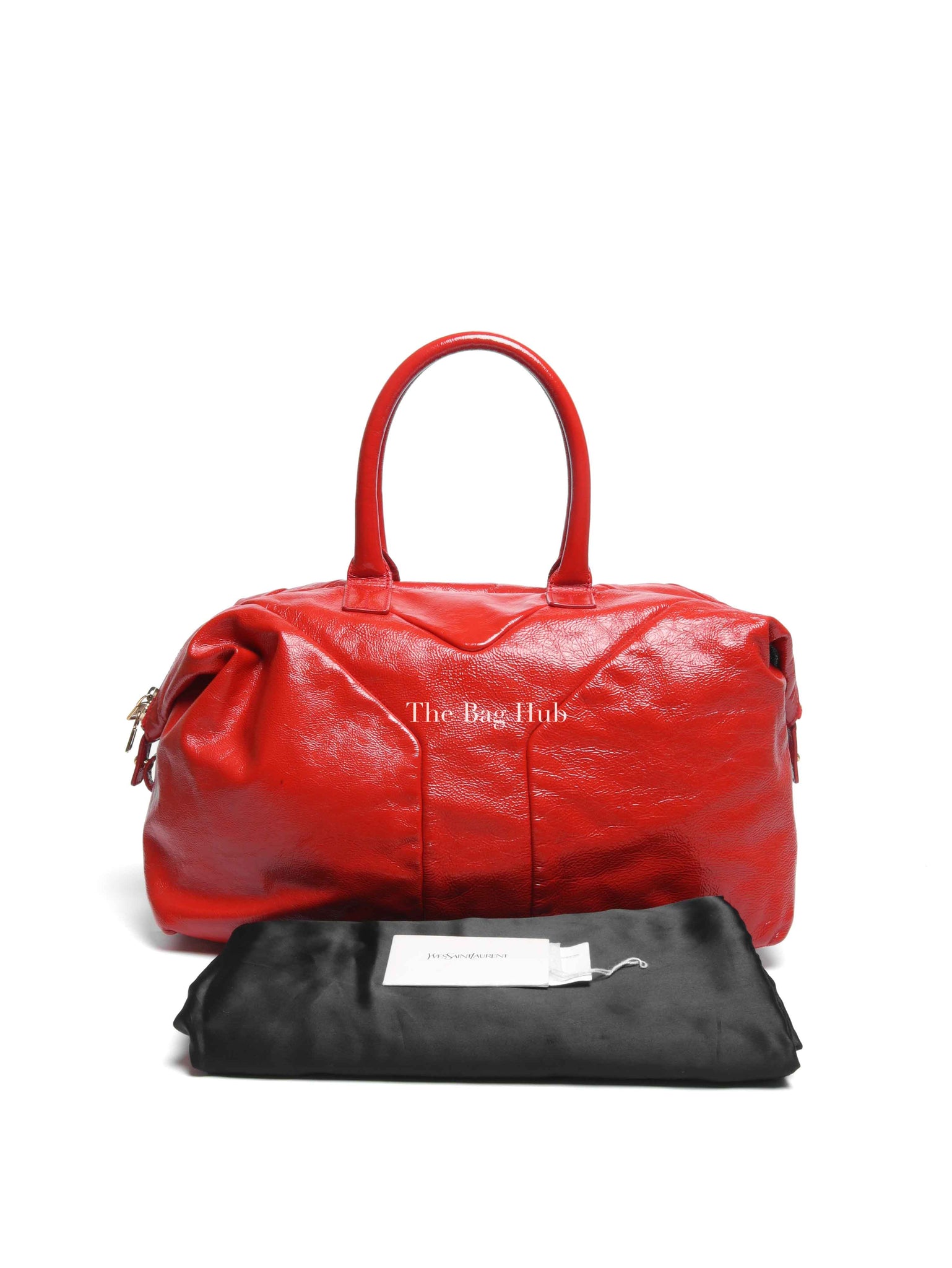 Yves Saint Laurent Red Patent Easy Y Bag