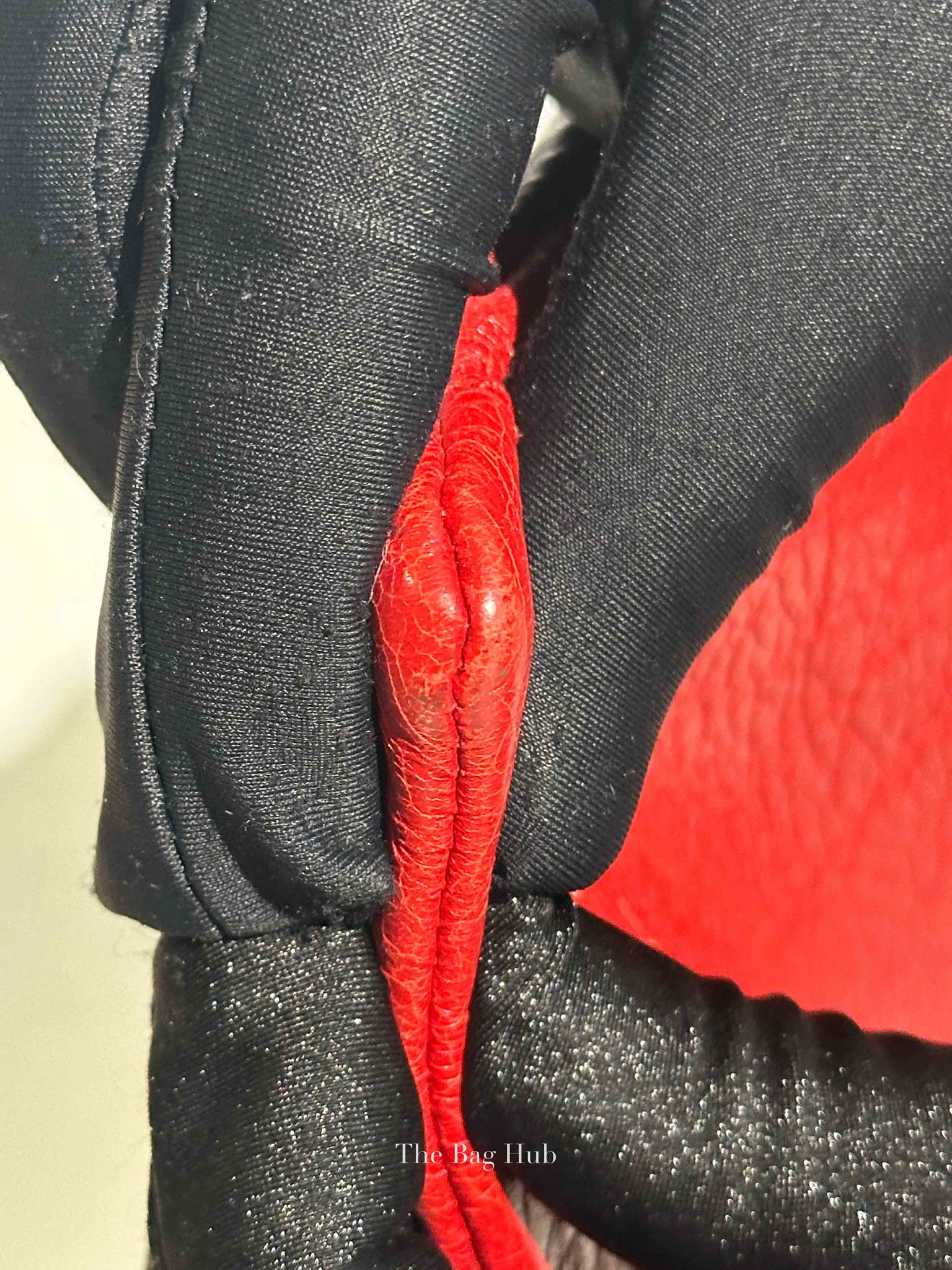 Balenciaga Red Leather Giant 12 Medium Clip Clutch