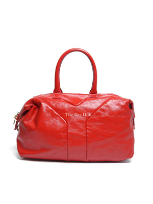 Yves Saint Laurent Red Patent Easy Y Bag