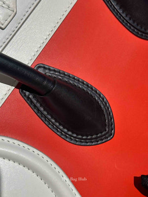 Celine Tri-Color Drummed Calfskin Mini Luggage Tote Bag