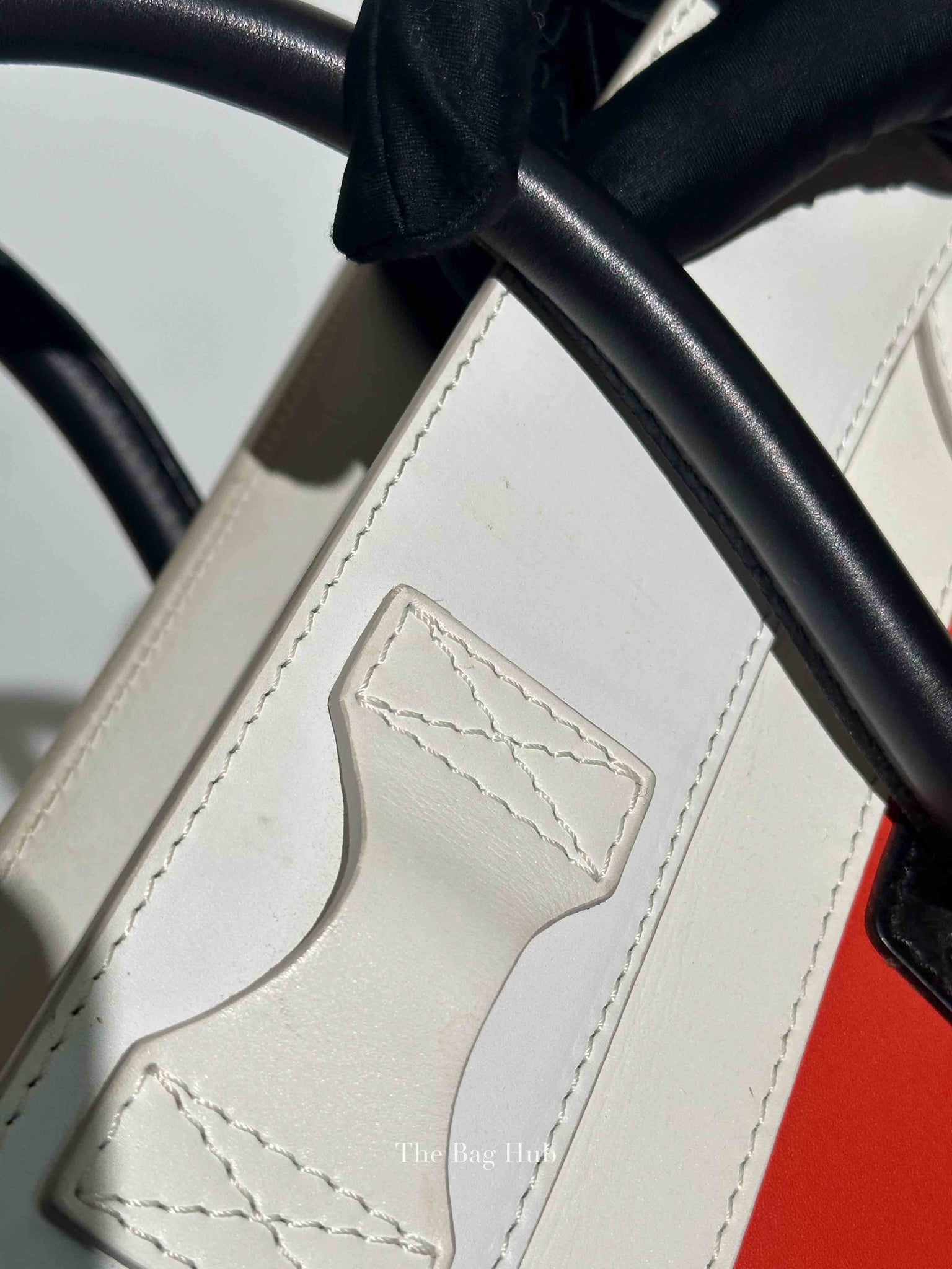 Celine Tri-Color Drummed Calfskin Mini Luggage Tote Bag
