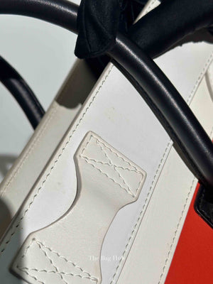 Celine Tri-Color Drummed Calfskin Mini Luggage Tote Bag
