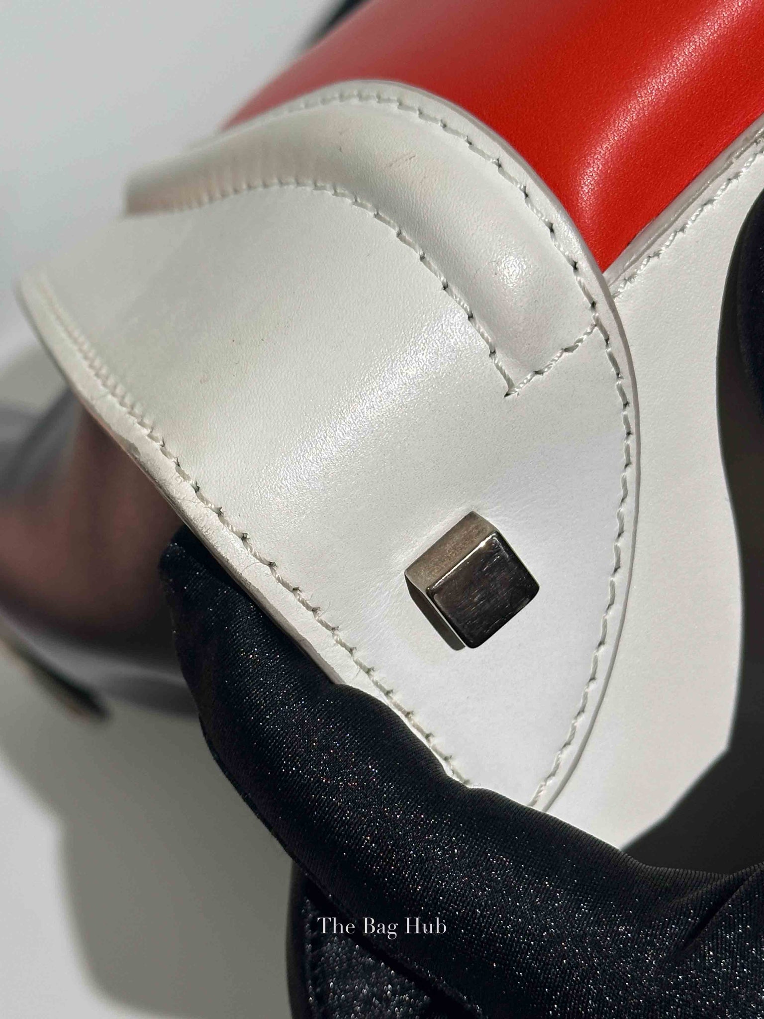 Celine Tri-Color Drummed Calfskin Mini Luggage Tote Bag