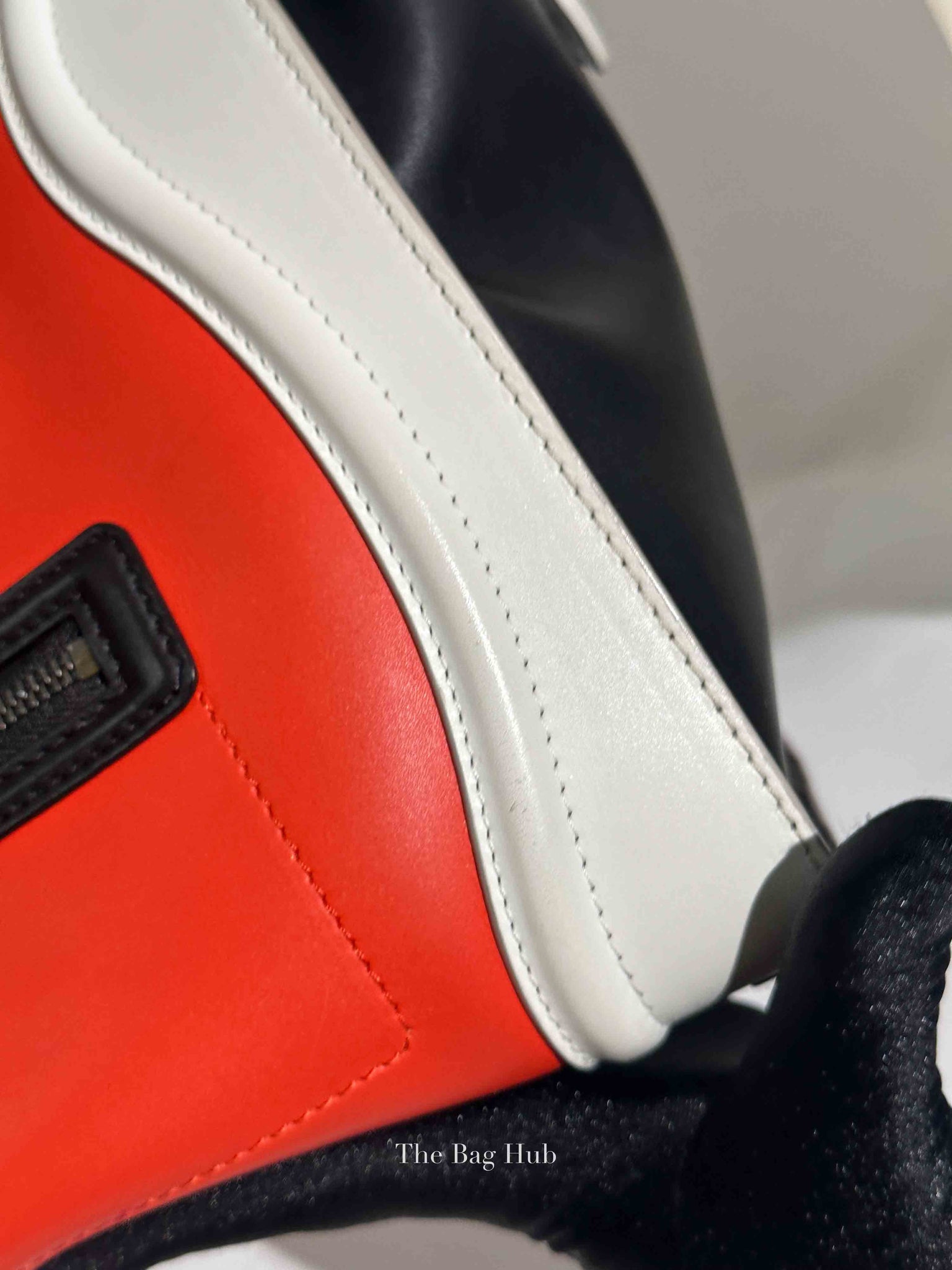 Celine Tri-Color Drummed Calfskin Mini Luggage Tote Bag
