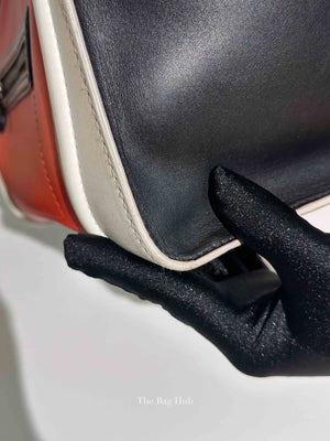 Celine Tri-Color Drummed Calfskin Mini Luggage Tote Bag