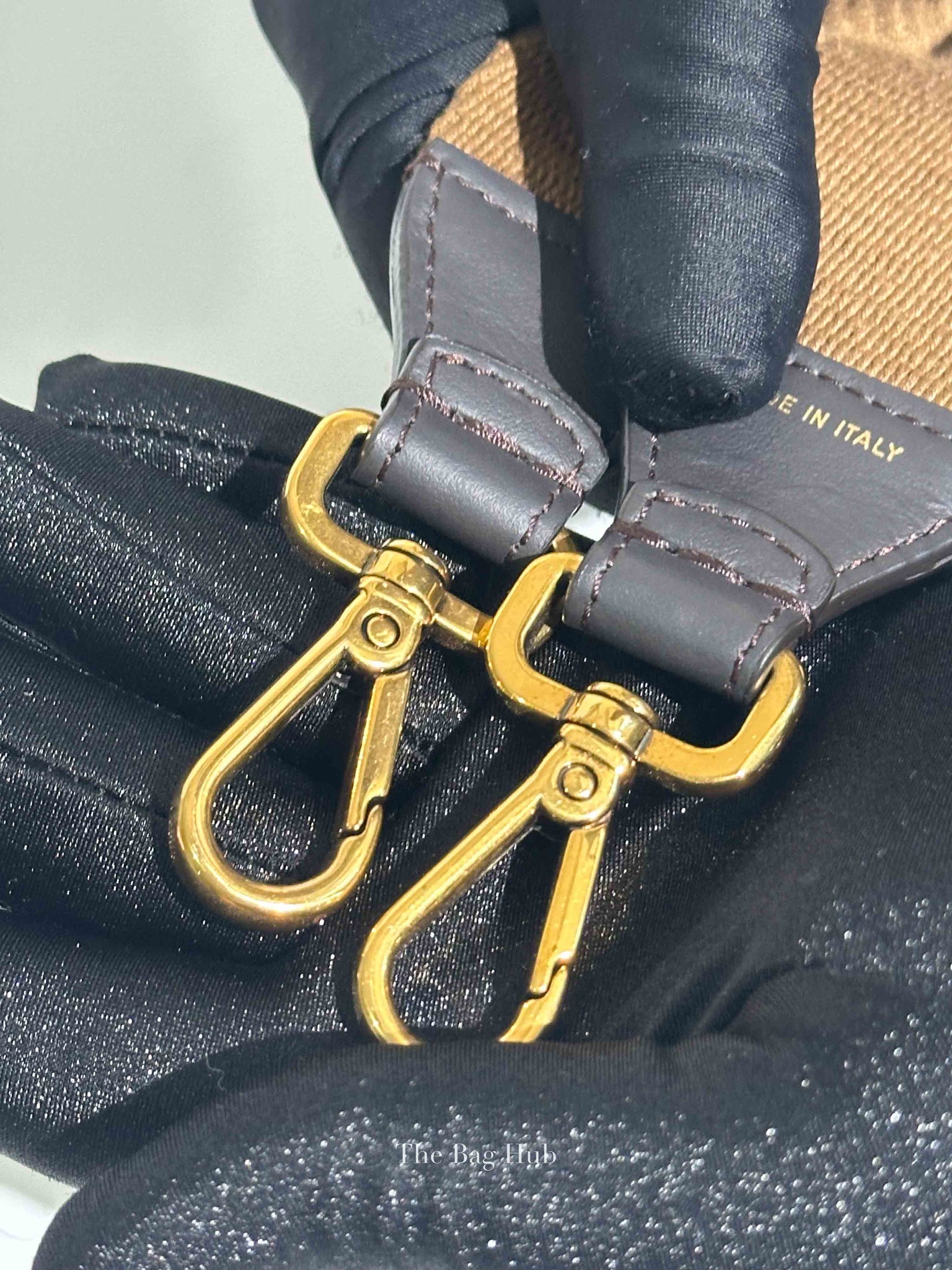 Fendi Brown Azuca Canvas/Leather Shoulder Strap
