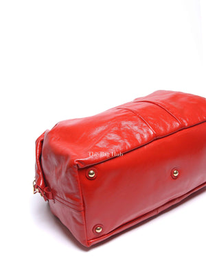 Yves Saint Laurent Red Patent Easy Y Bag