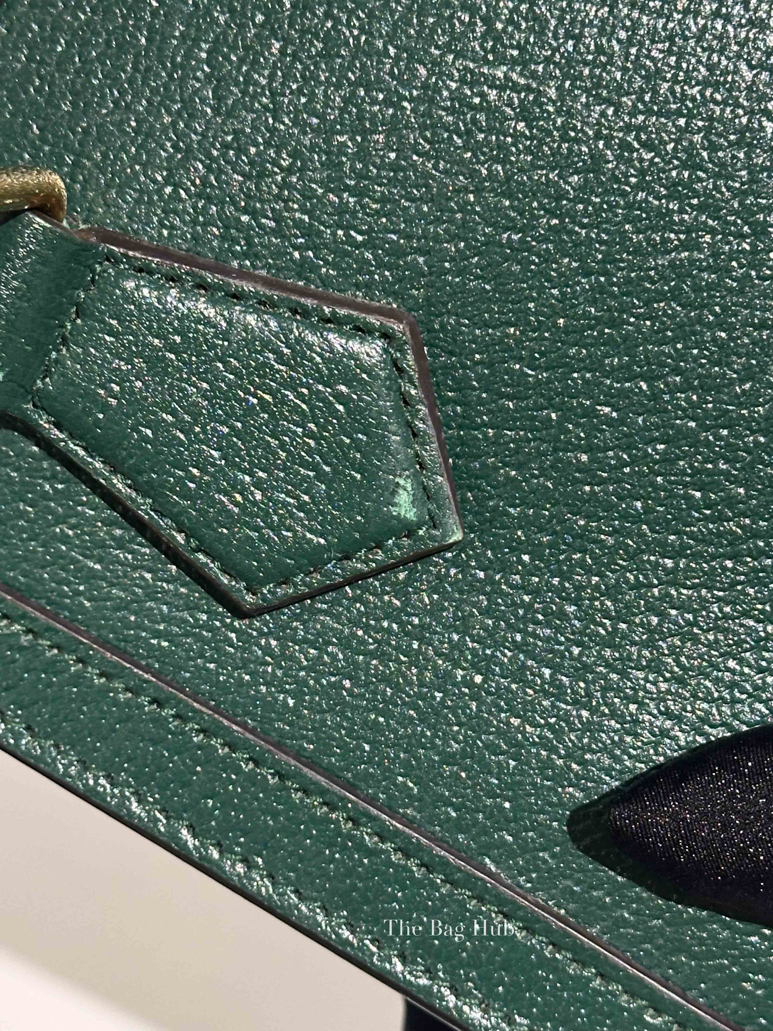 Gucci Green Leather Diana Small Tote Bag