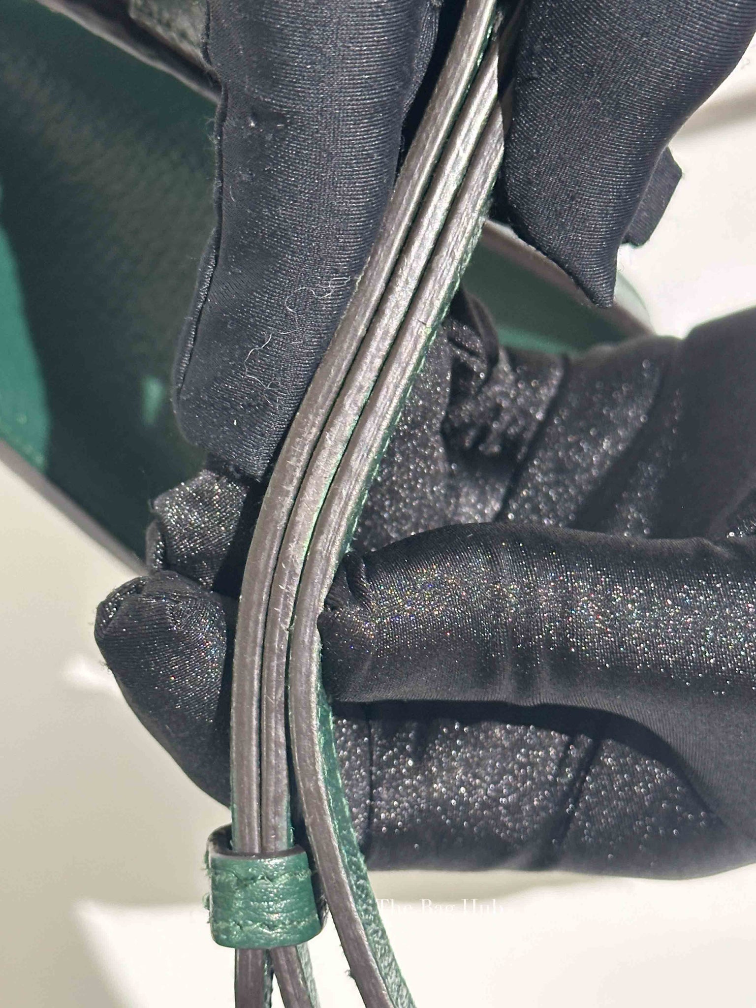 Gucci Green Leather Diana Small Tote Bag