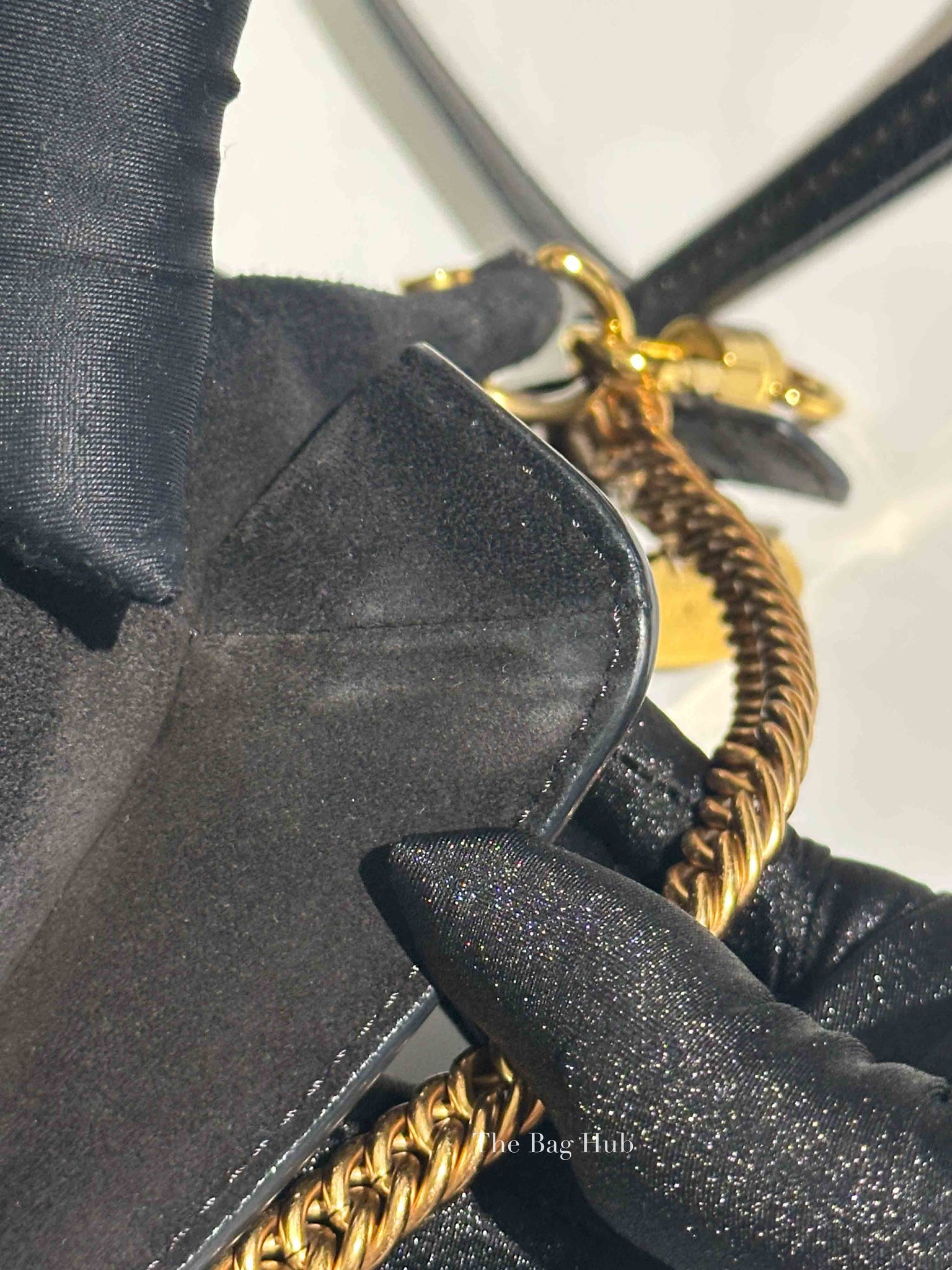 Givenchy Black Goatskin Suede Cross 3 Crossbody Bag
