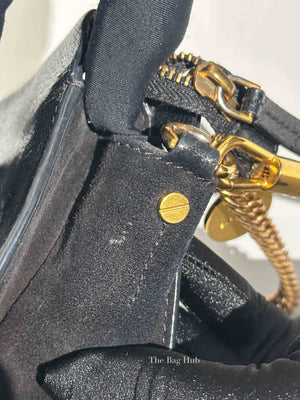 Givenchy Black Goatskin Suede Cross 3 Crossbody Bag
