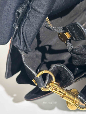 Givenchy Black Goatskin Suede Cross 3 Crossbody Bag