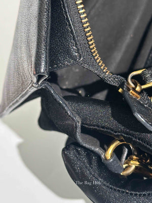 Givenchy Black Goatskin Suede Cross 3 Crossbody Bag