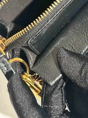 Givenchy Black Goatskin Suede Cross 3 Crossbody Bag