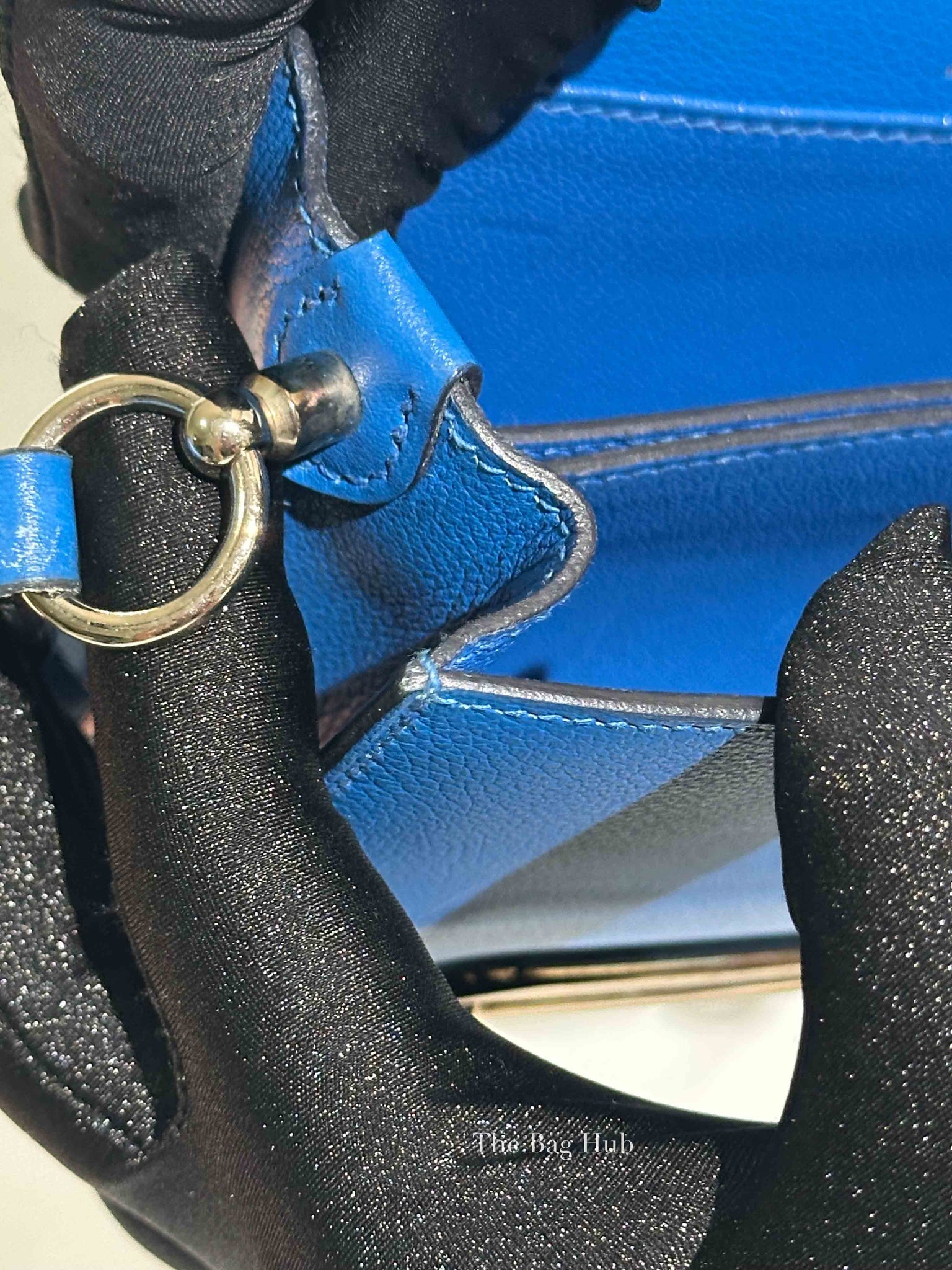 Hermes Bleu Zellige Evercolor Mini Sac Roulis Bag PHW