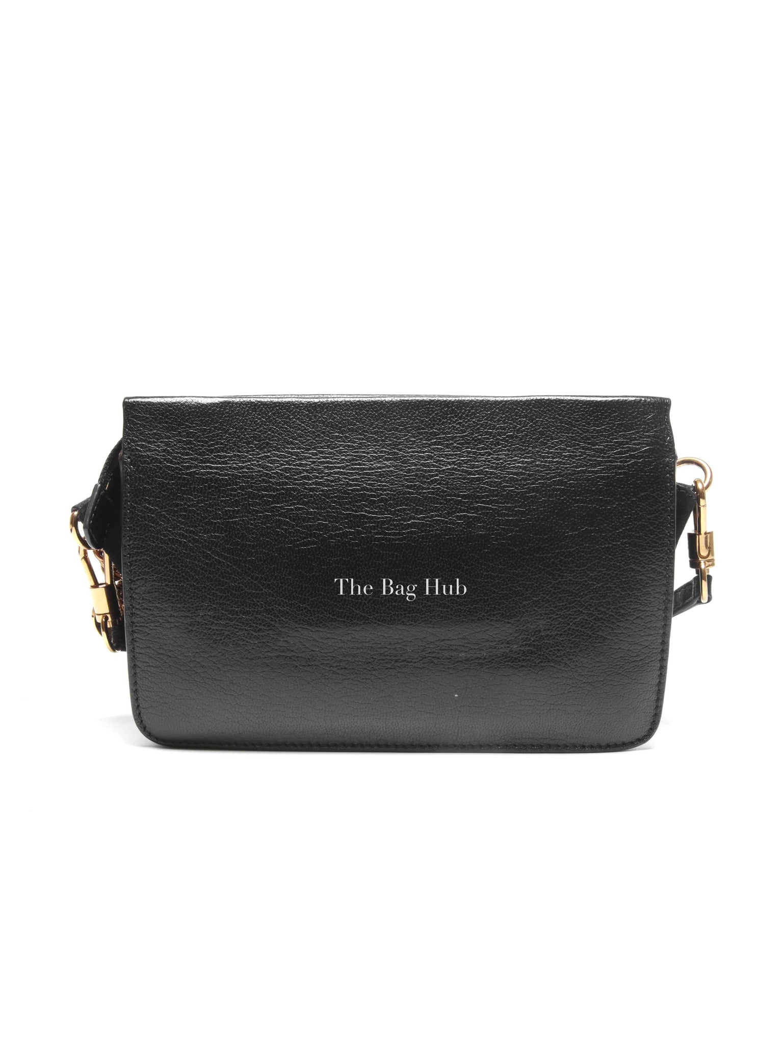 Givenchy Black Goatskin Suede Cross 3 Crossbody Bag