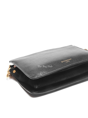 Givenchy Black Goatskin Suede Cross 3 Crossbody Bag