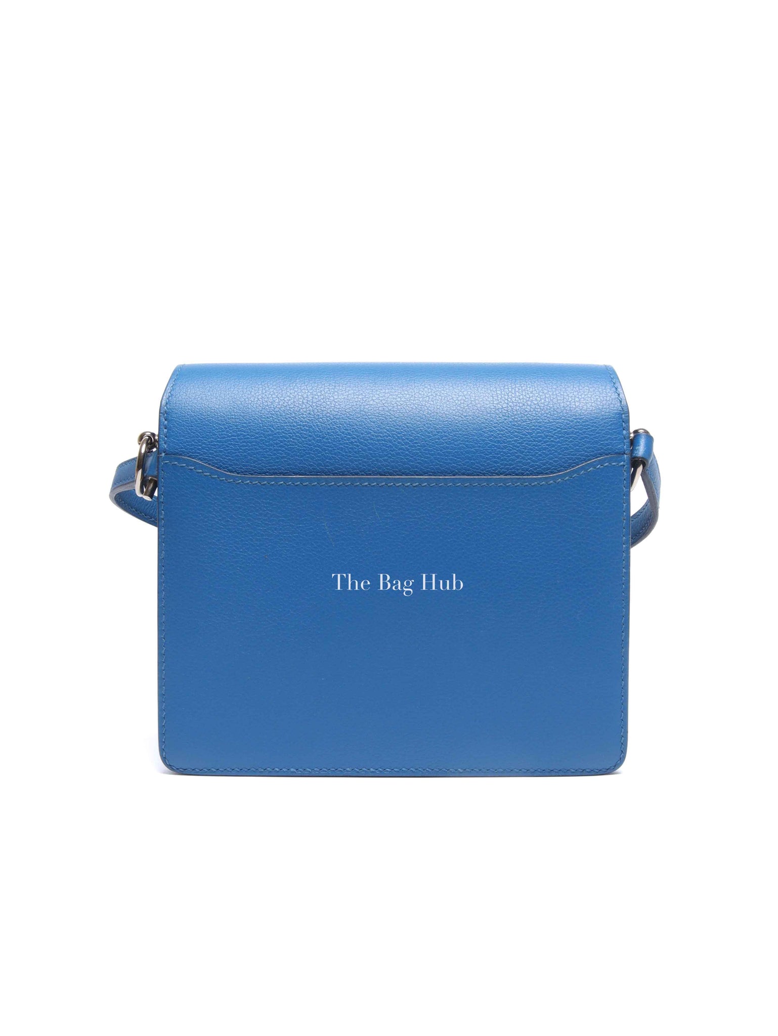 Hermes Bleu Zellige Evercolor Mini Sac Roulis Bag PHW