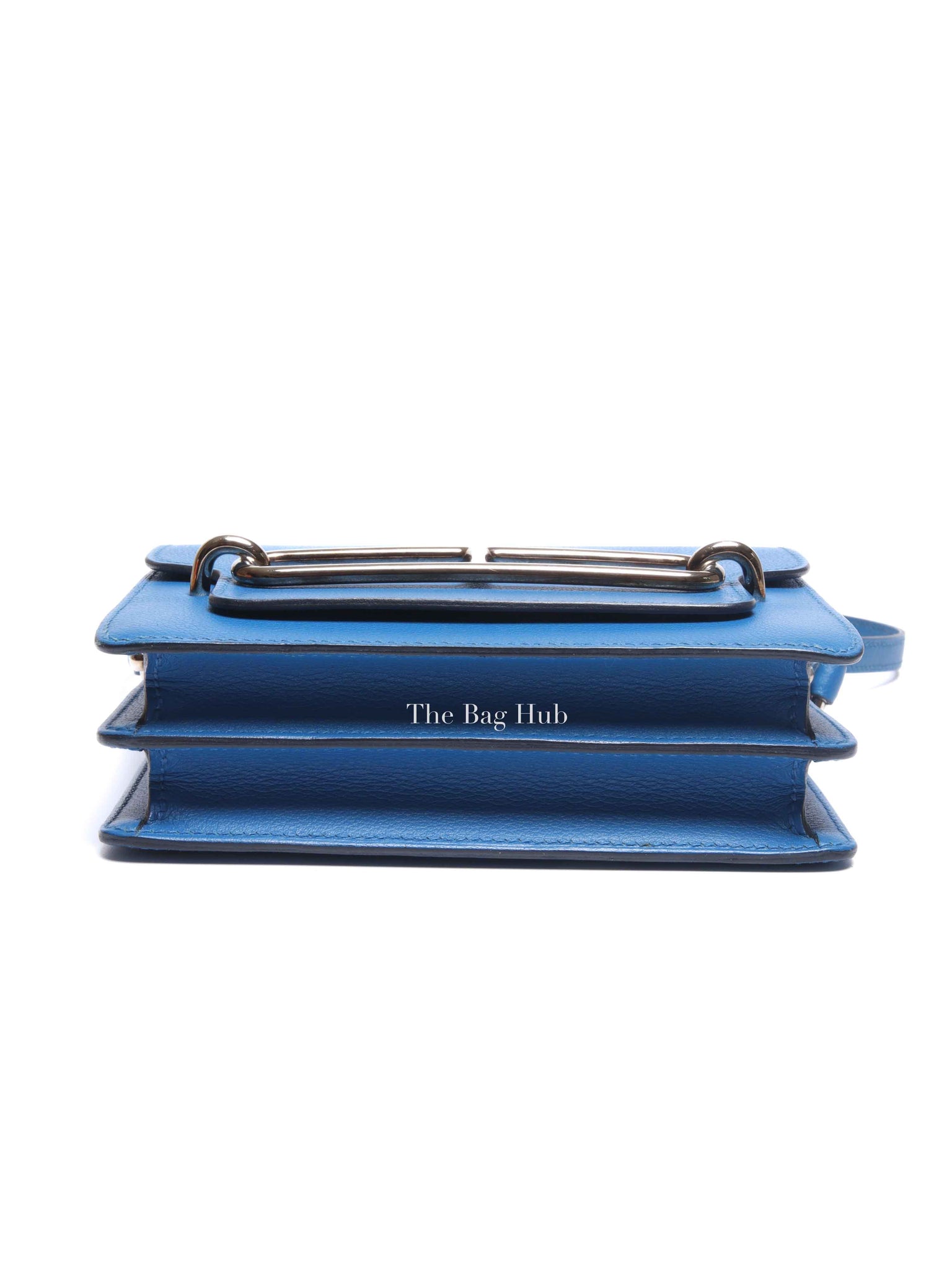 Hermes Bleu Zellige Evercolor Mini Sac Roulis Bag PHW