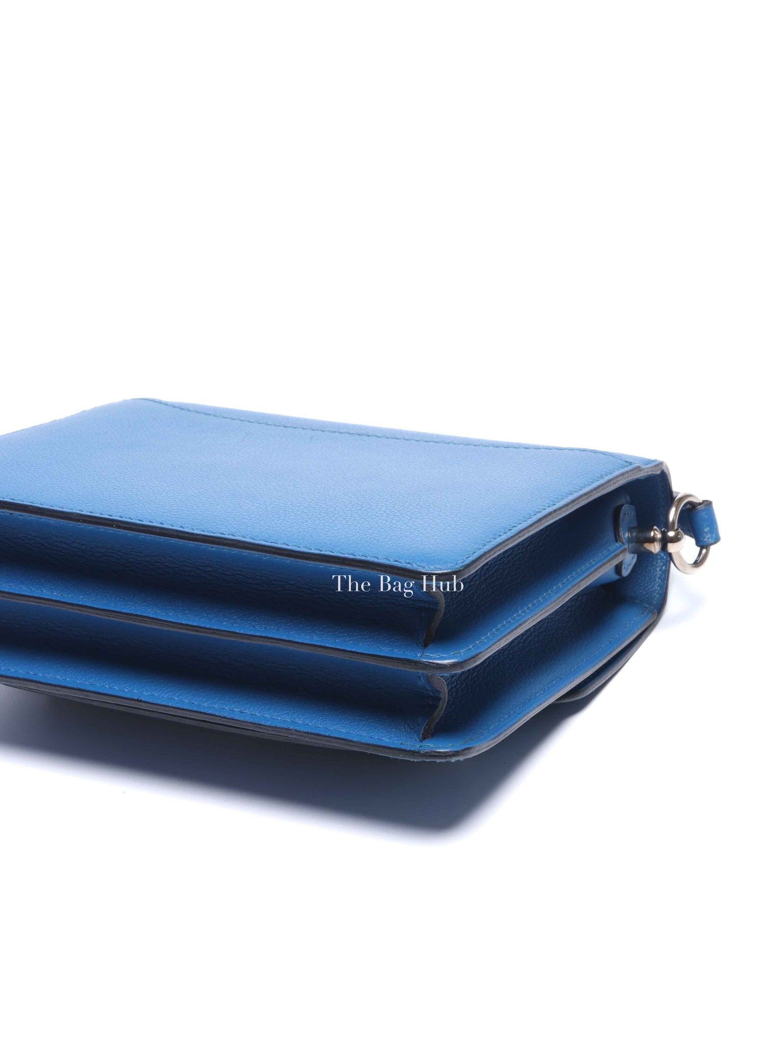 Hermes Bleu Zellige Evercolor Mini Sac Roulis Bag PHW