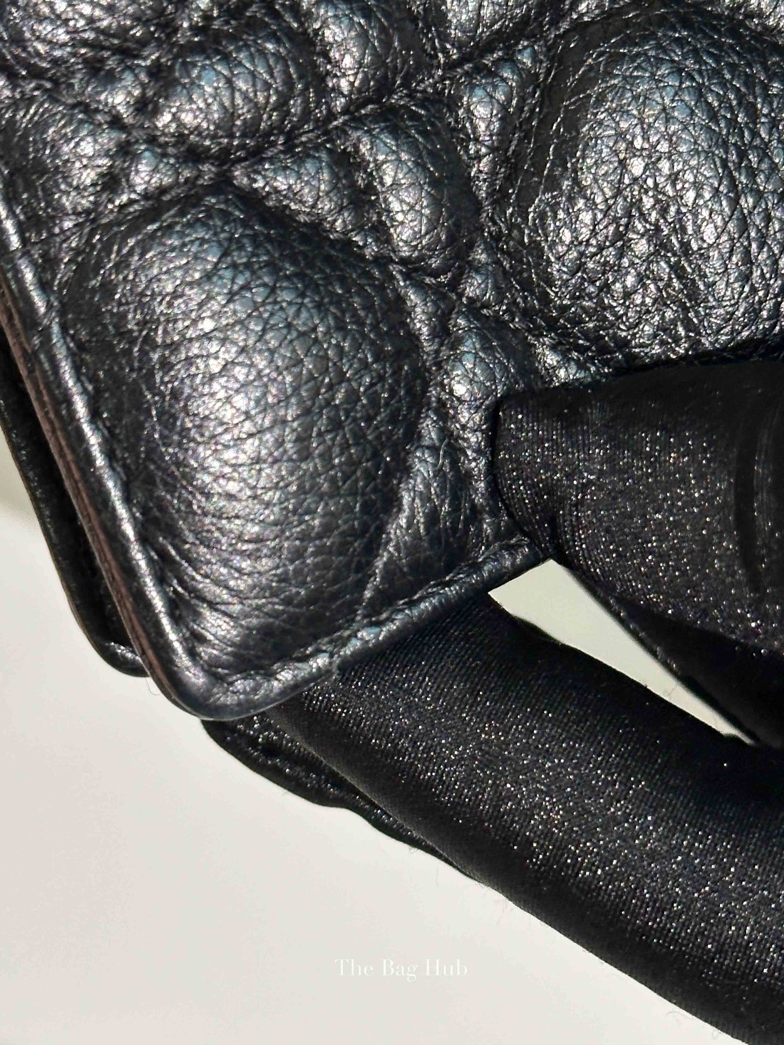 Dior Black Supple Cannage Calfskin Caro Every Dior Pouch