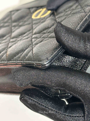 Dior Black Supple Cannage Calfskin Caro Every Dior Pouch