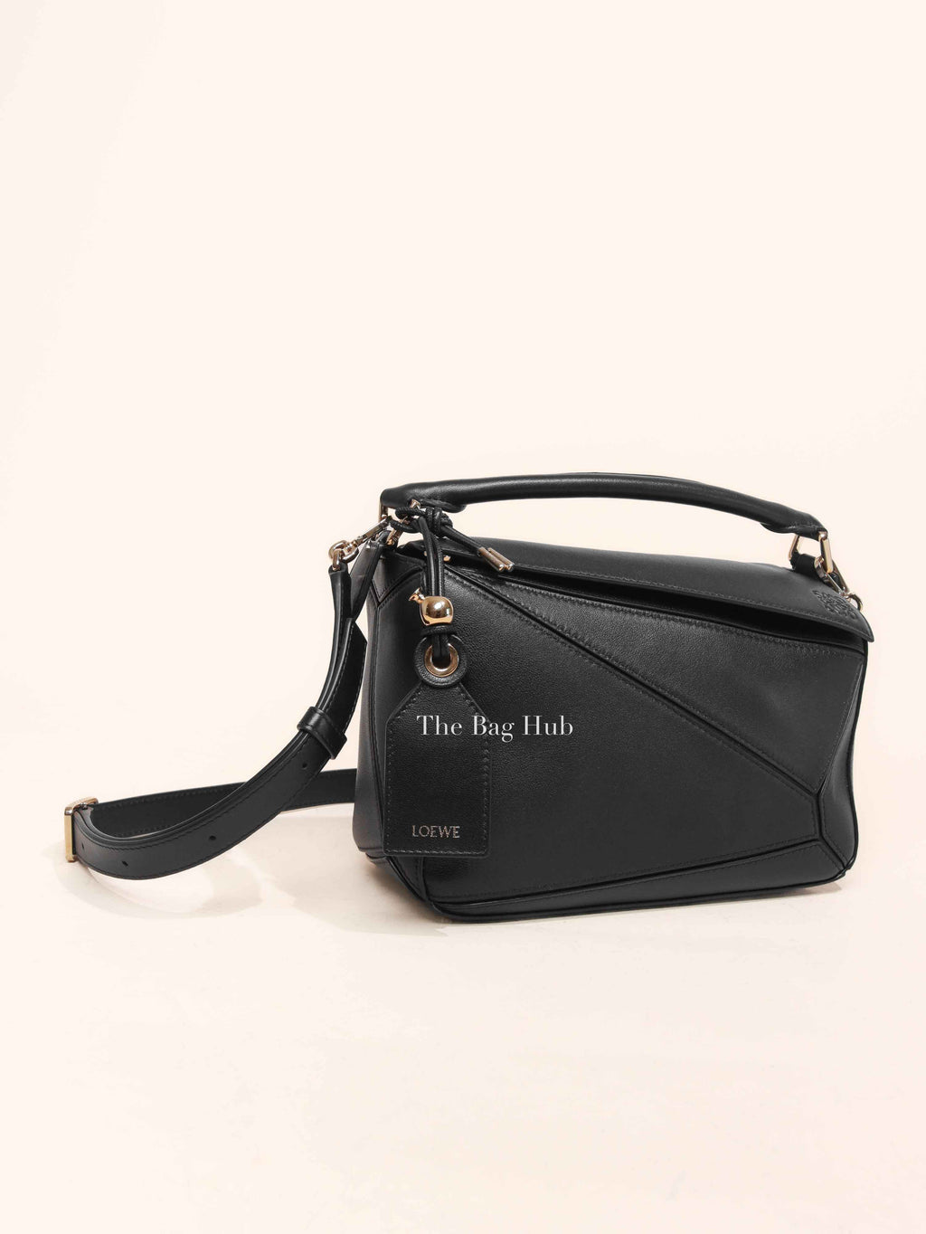Loewe Black Nappa Lambskin Featherlight Small Puzzle Bag