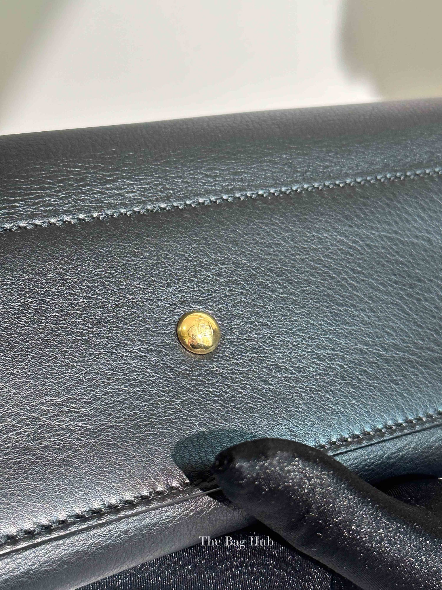 Fendi Black Leather Medium Peekaboo Iconic Shoulder Bag