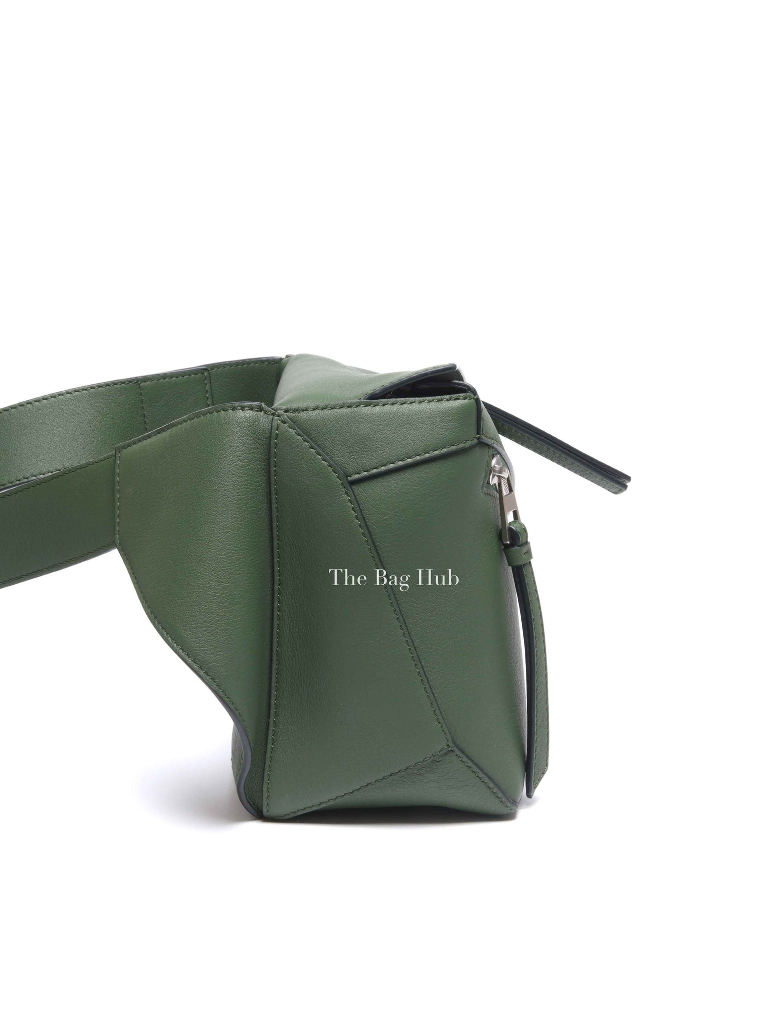 Loewe Verde Calfskin Small Puzzle Bumbag